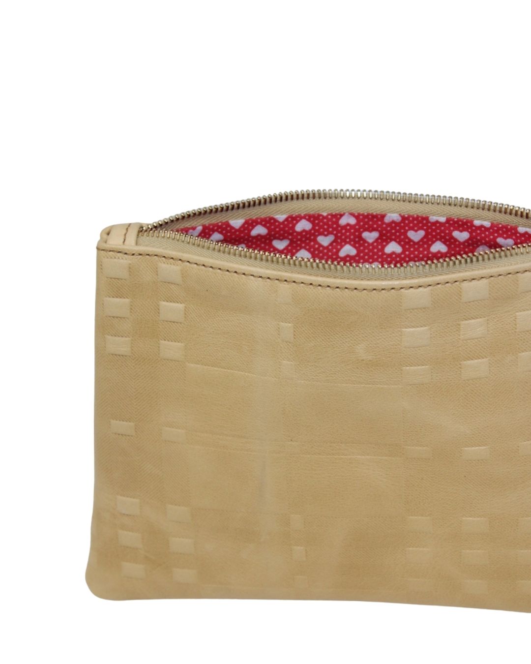 Bee Bag in embossed yellow plaid