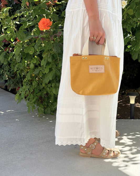 Micro Judy Tote in Saffron Yellow