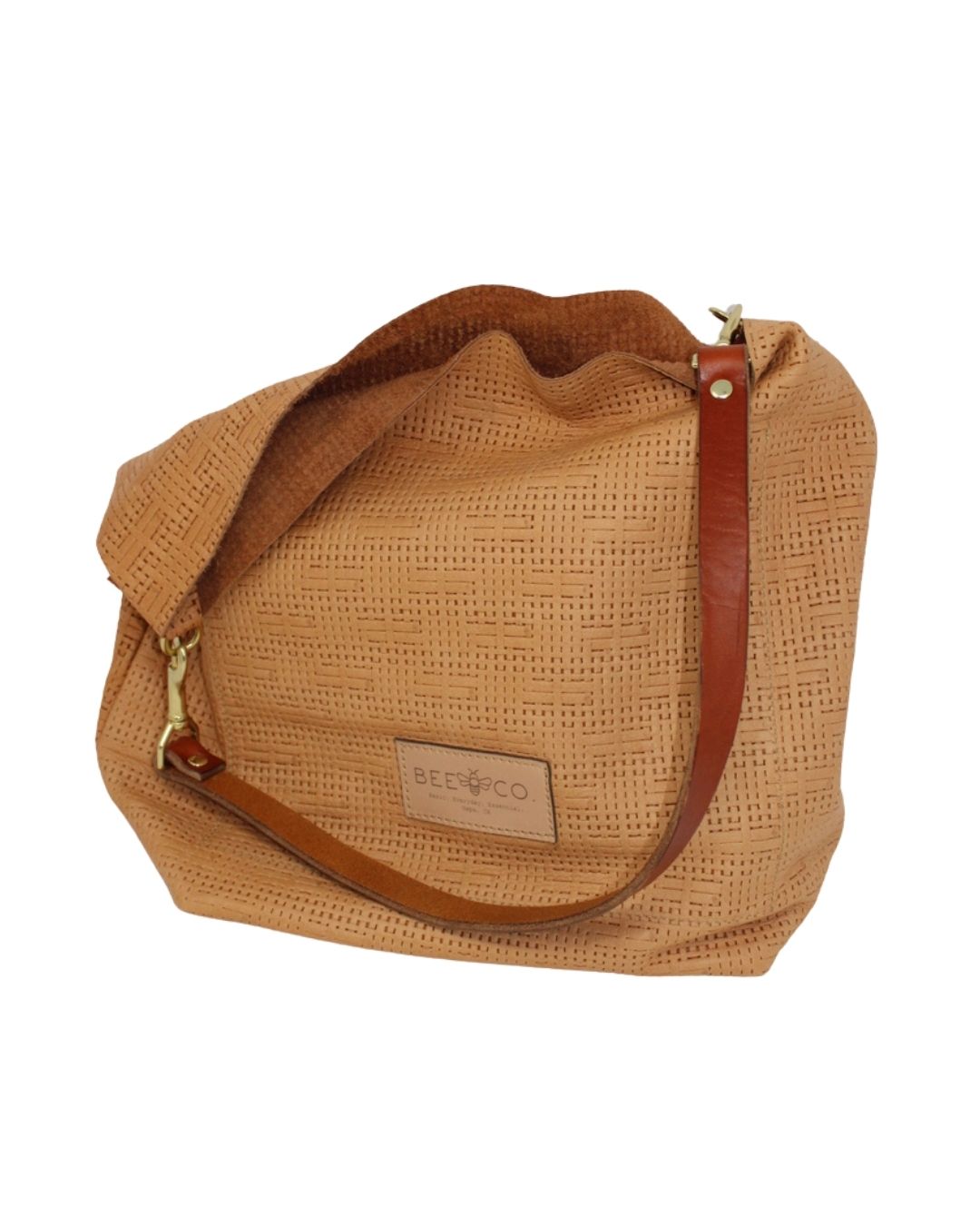 MNM Bucket Bag in Woven Tan