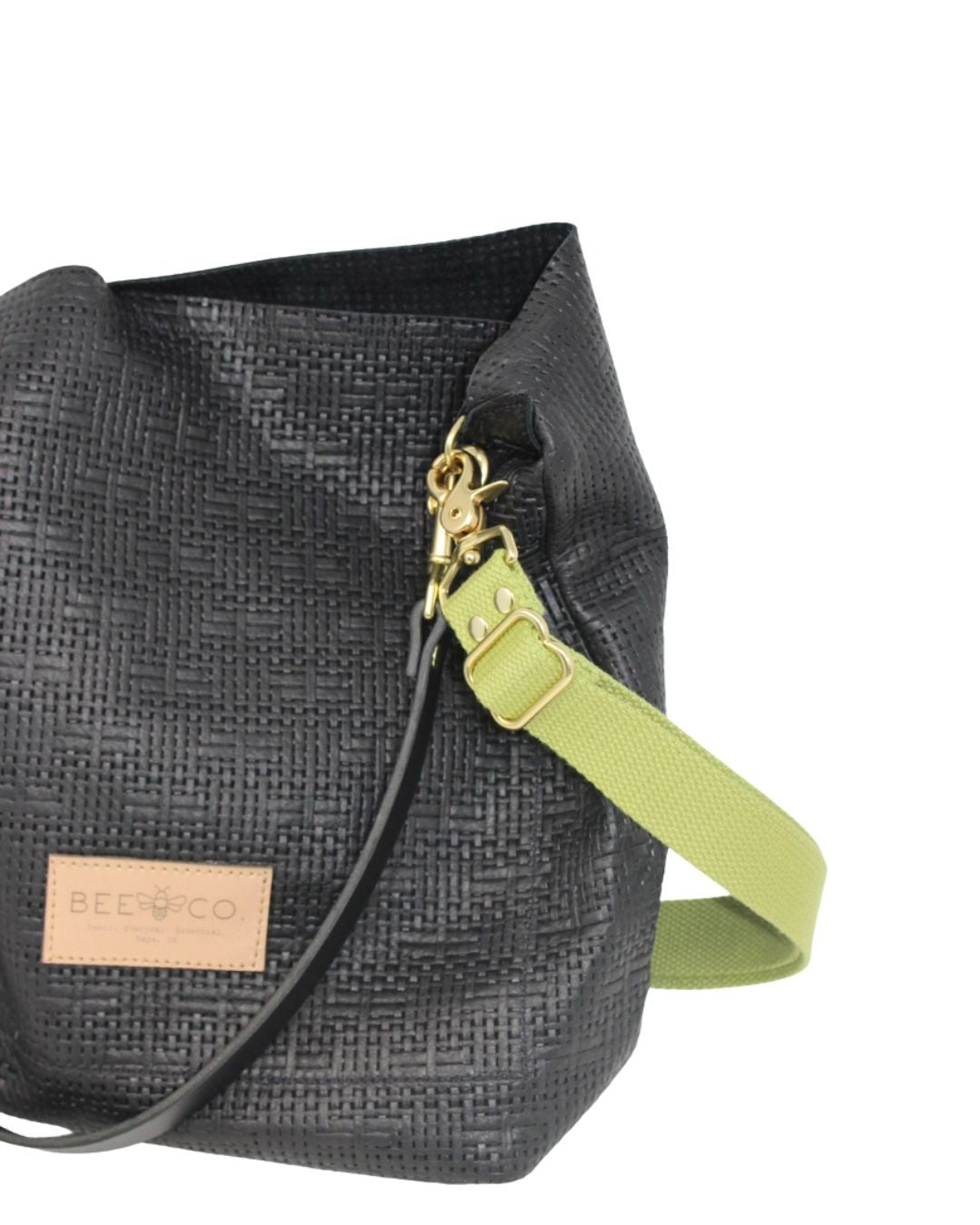 MNM Bucket Bag in Woven Black