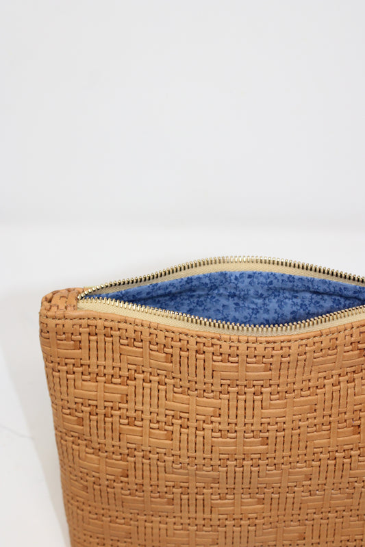 Mini Frances in woven tan