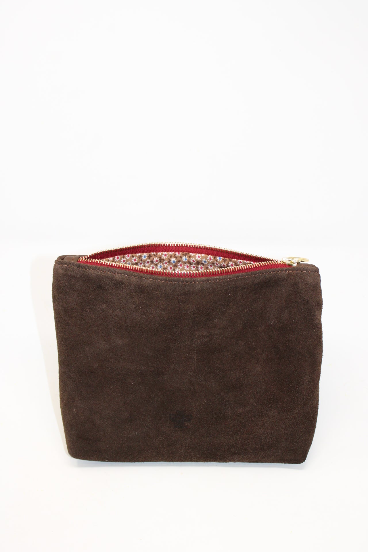 Mini Frances in chocolate suede and leather