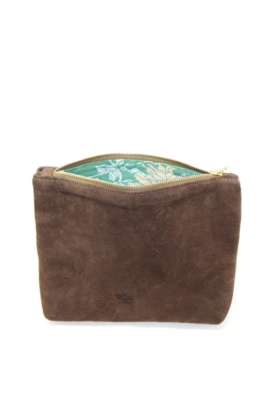 Mini Frances in chocolate suede and leather