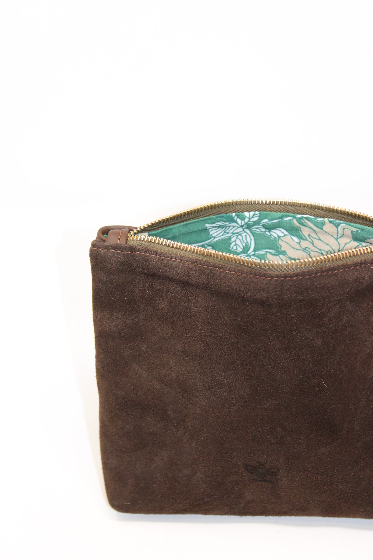 Mini Frances in chocolate suede and leather