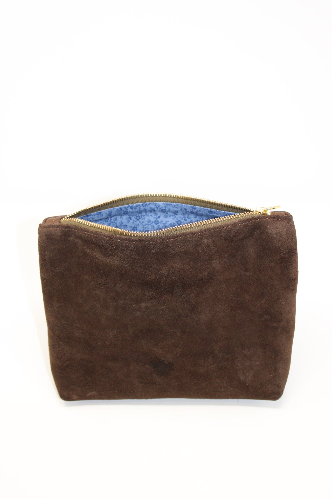 Mini Frances in chocolate suede and leather