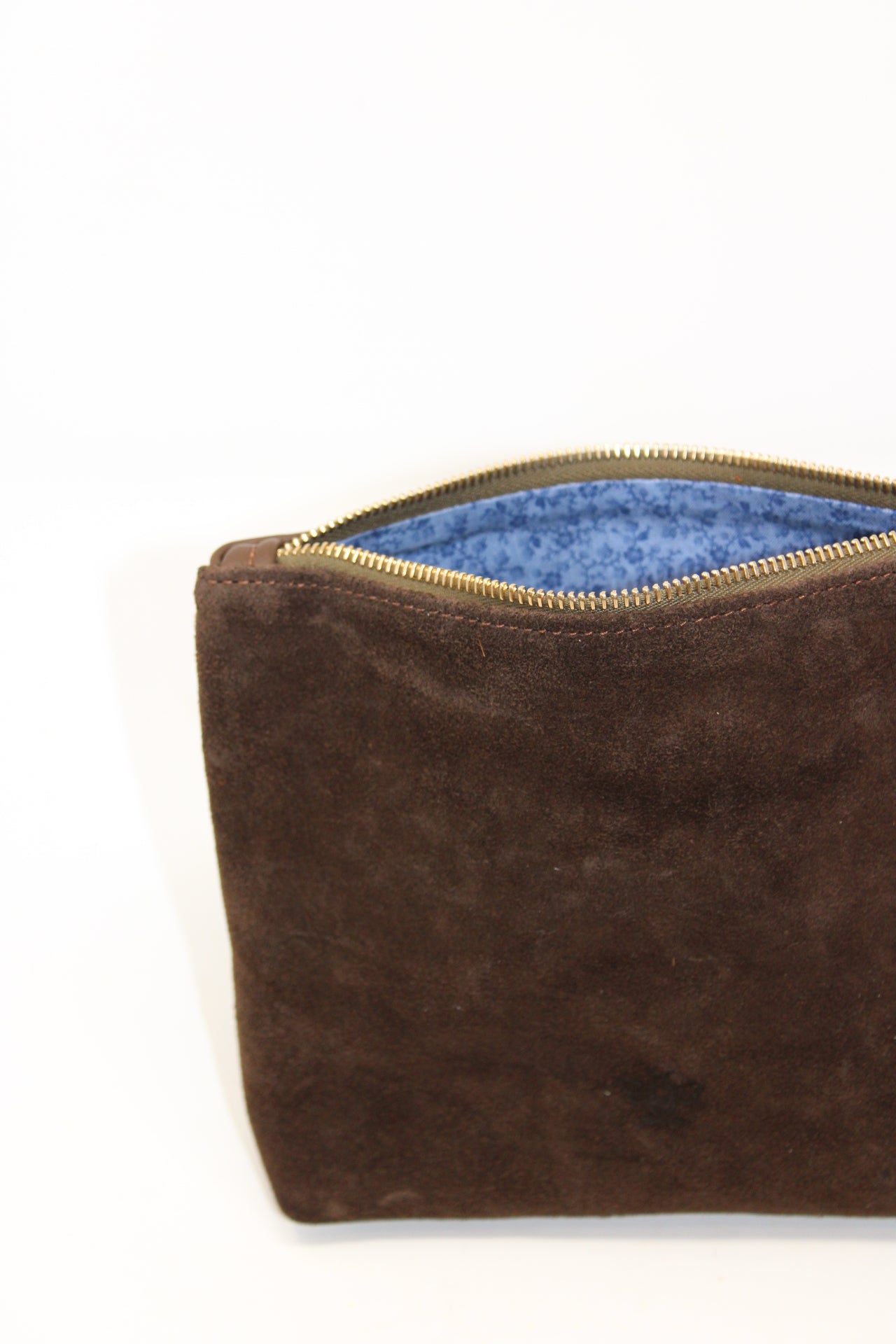Mini Frances in chocolate suede and leather