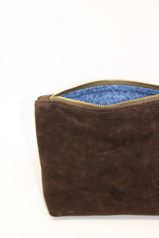 Mini Frances in chocolate suede and leather