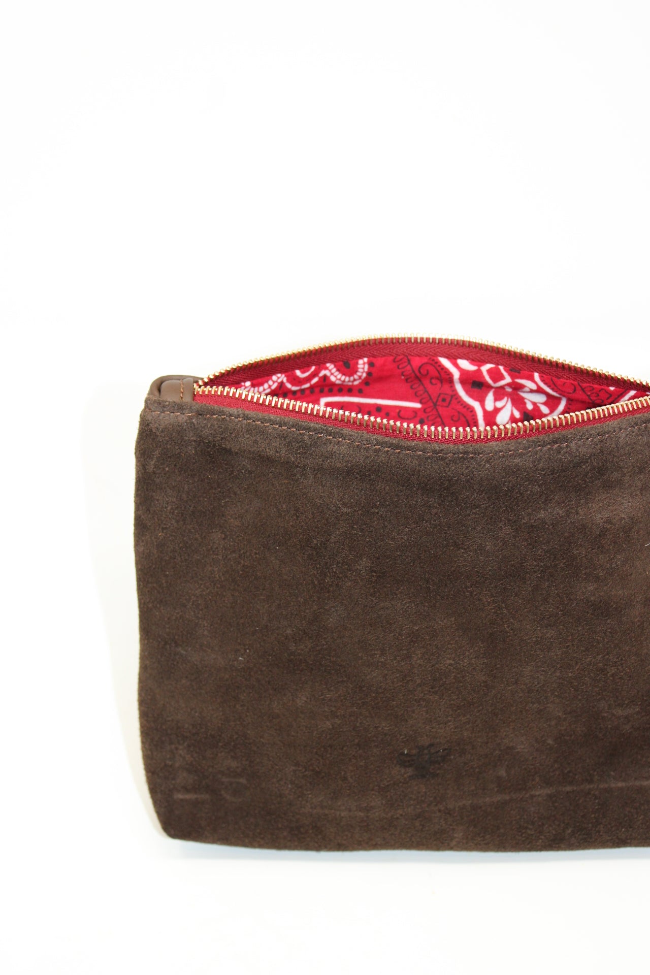 Mini Frances in chocolate suede and leather