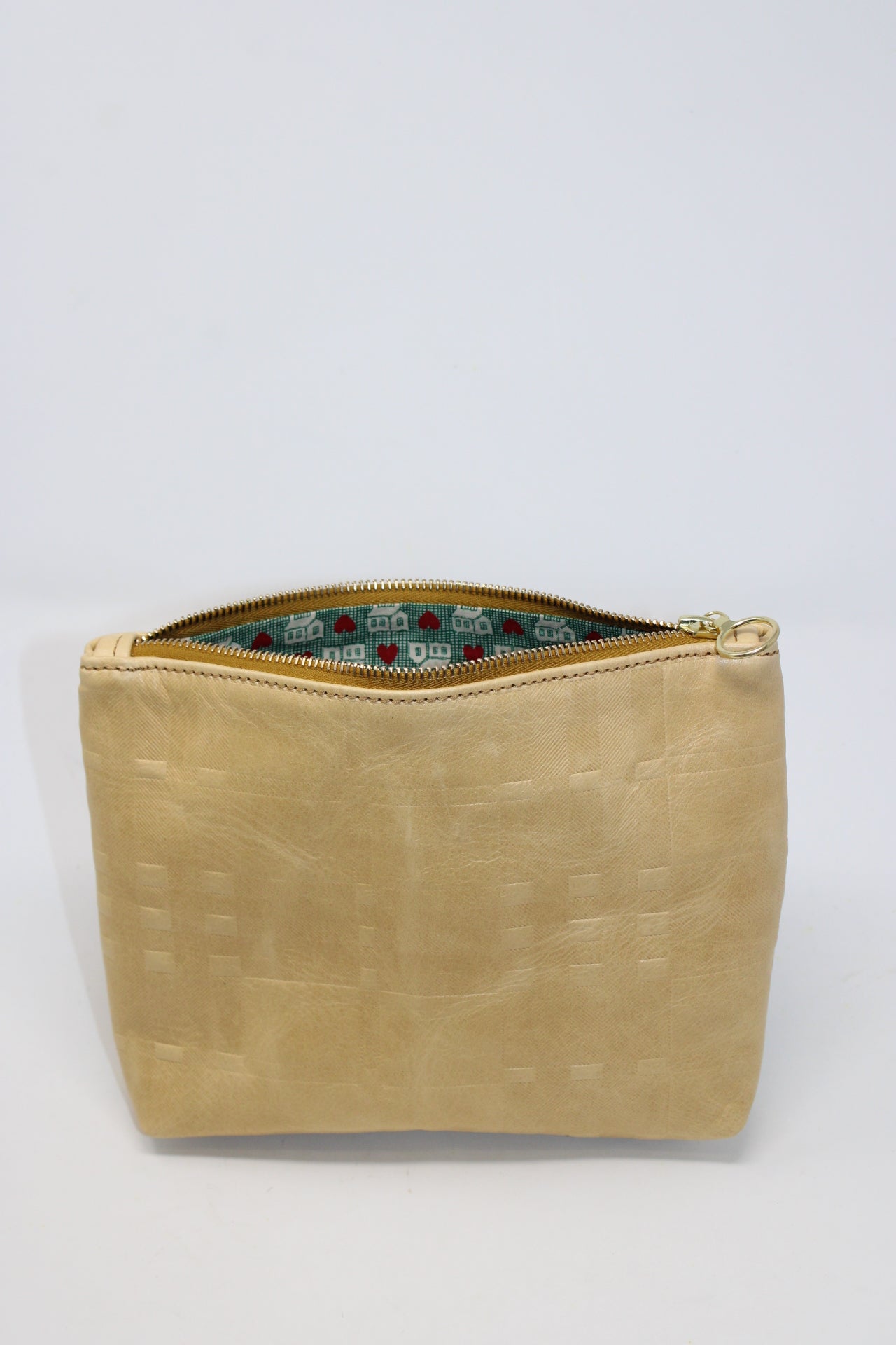 Mini Frances in yellow embossed plaid