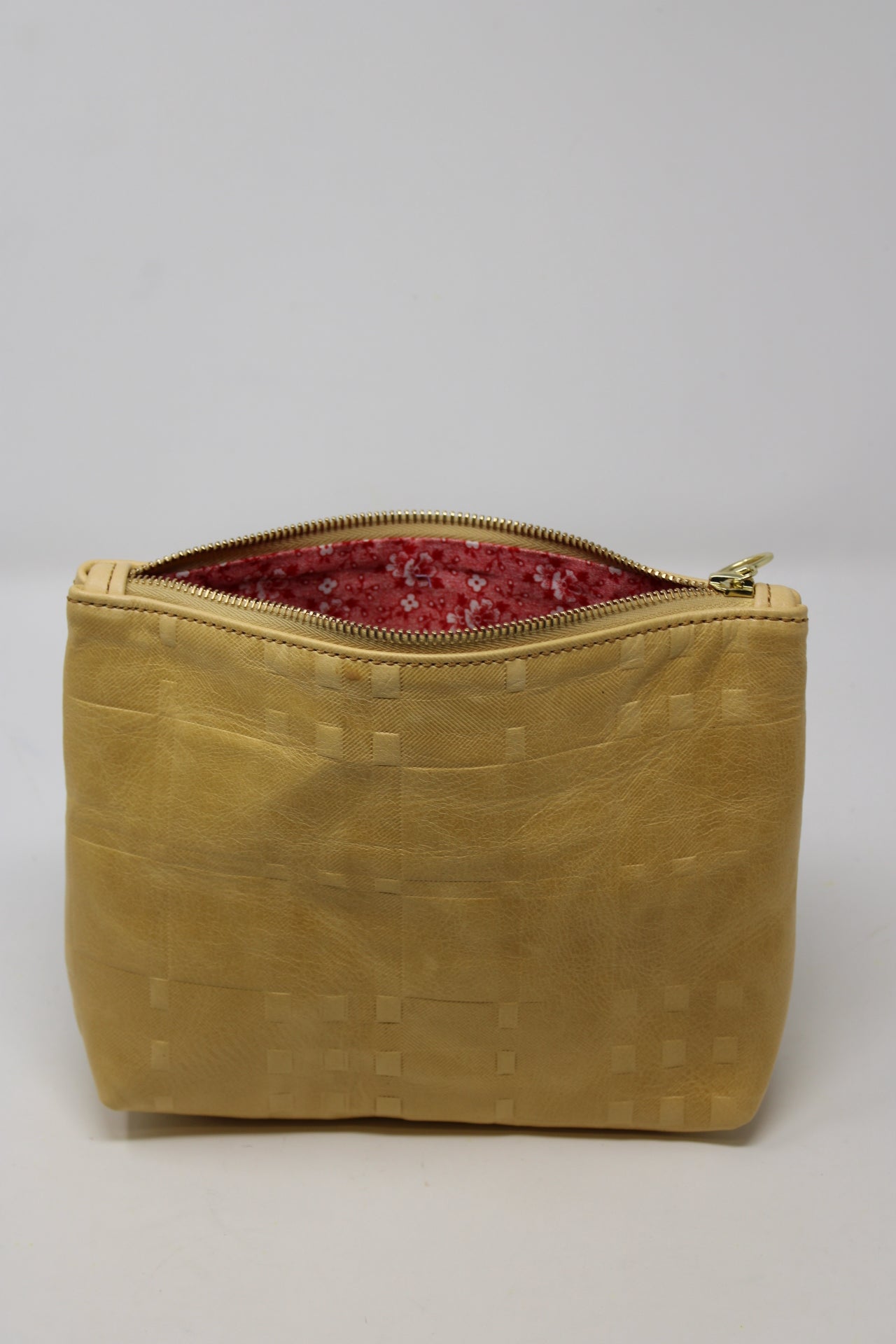 Mini Frances in yellow embossed plaid