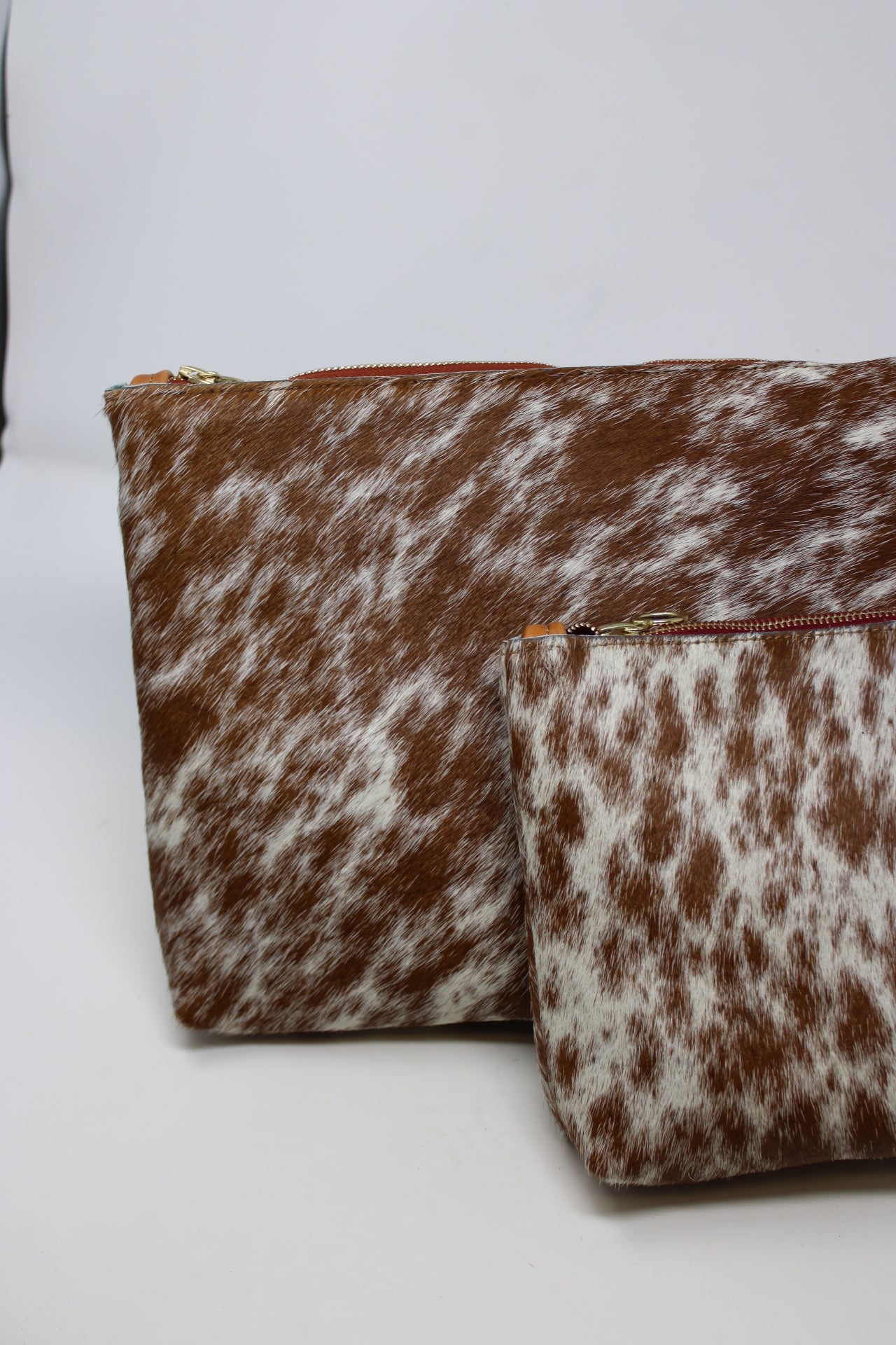 Frances Bag in hair on cow hide