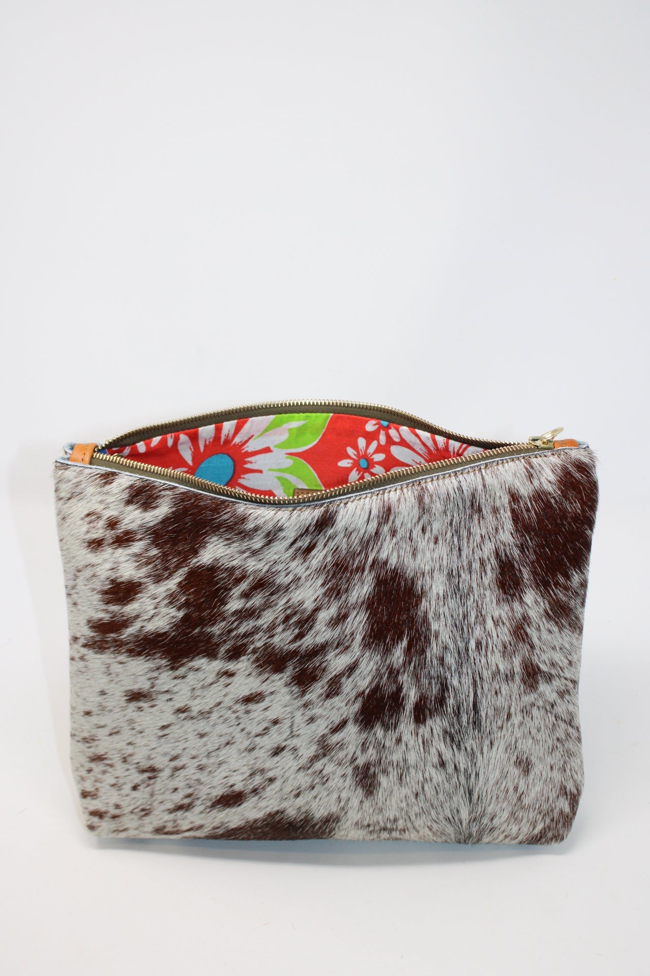 Frances Bag in hair on cow hide