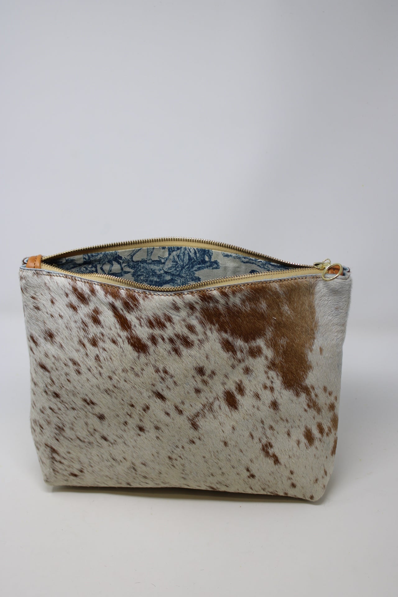 Frances Bag in hair on cow hide