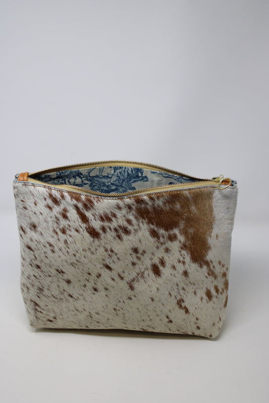 Frances Bag in hair on cow hide