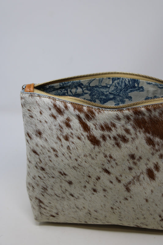 Frances Bag in hair on cow hide