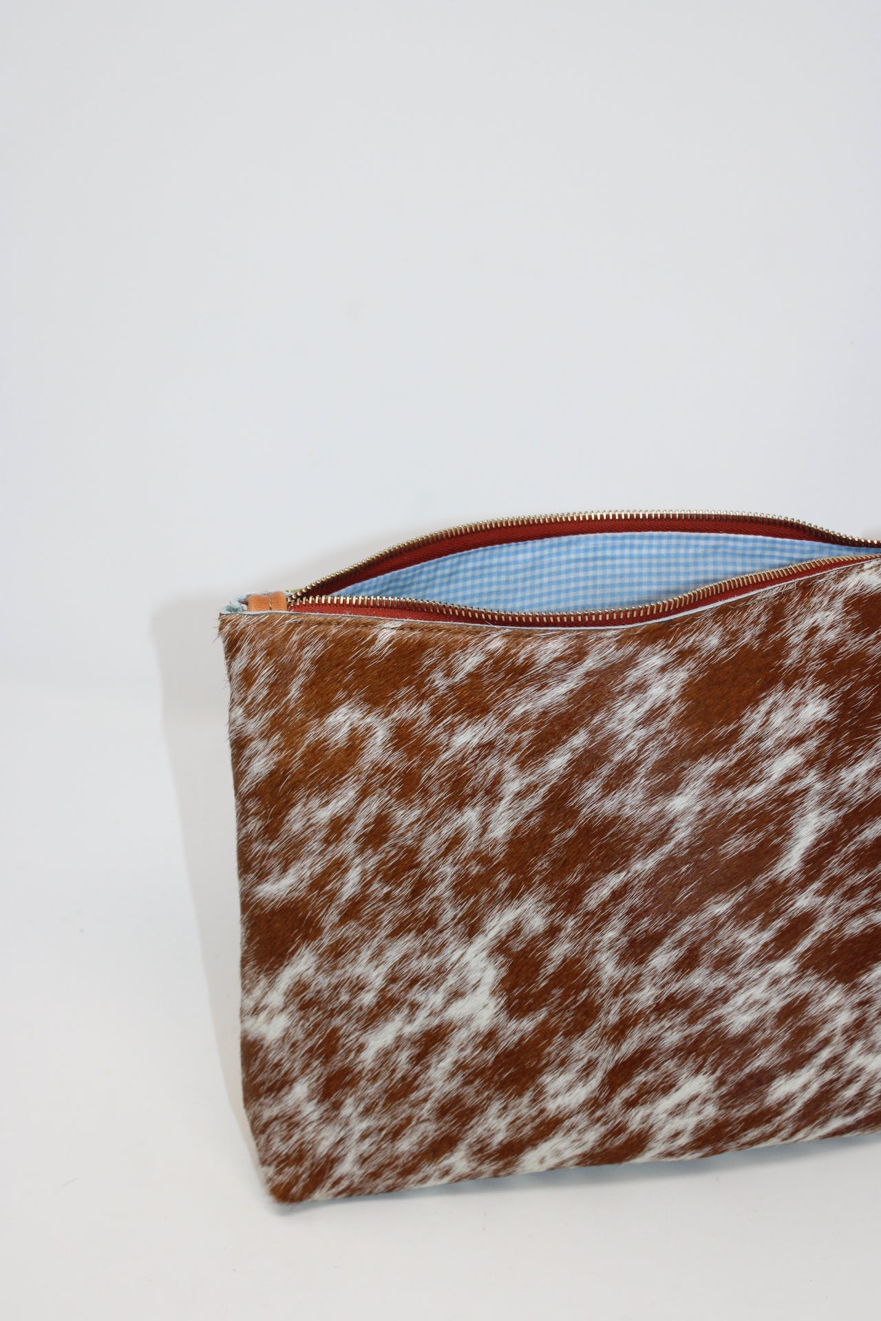 Frances Bag in hair on cow hide