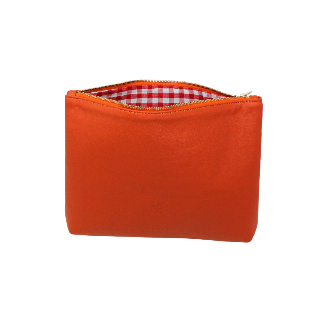 Frances Bag in orange leather